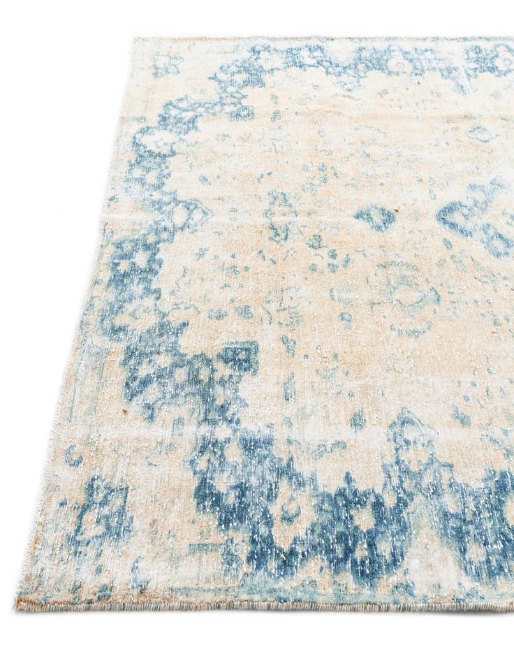 Detail image of  6' 4 x 9' 9  Hand Knotted Ultra Vintage Persian Wool Rug