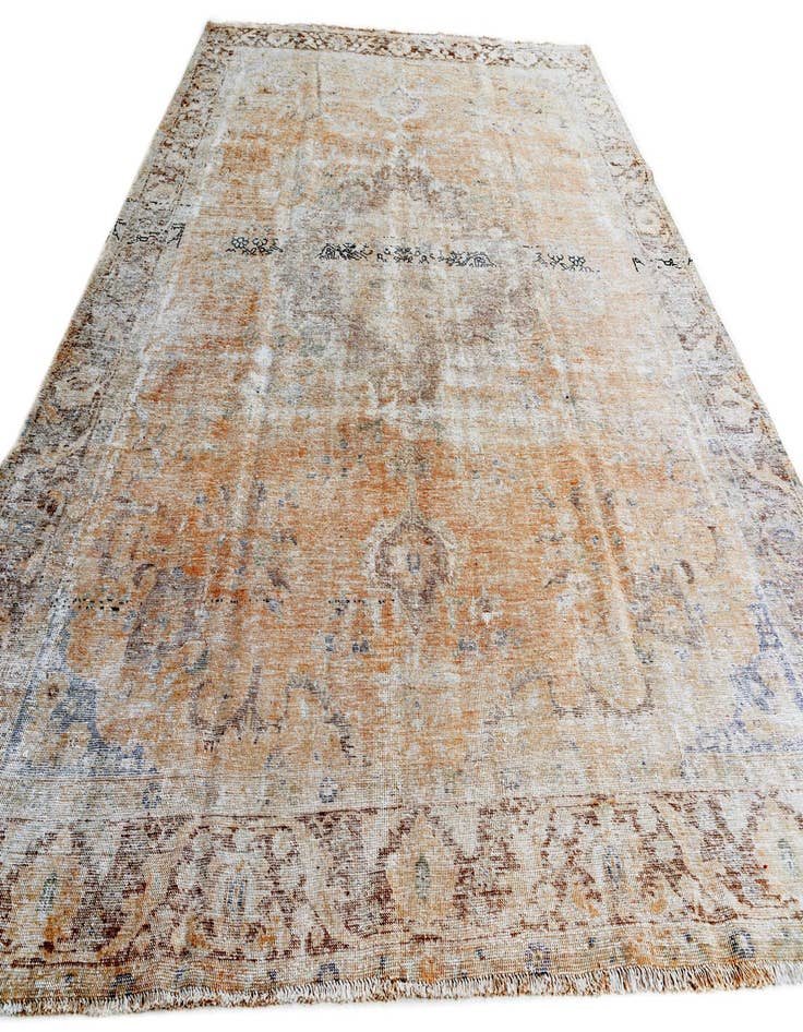 Detail image of  9' x 12' 5  Hand Knotted Ultra Vintage Persian Wool Rug
