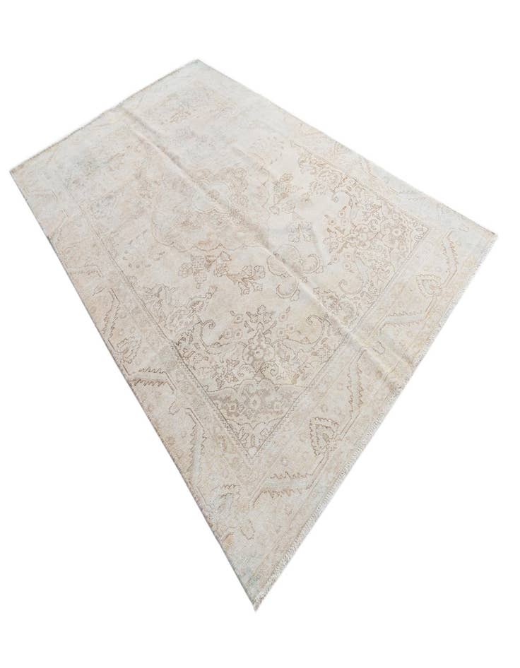 Detail image of  6' x 9' 7  Hand Knotted Ultra Vintage Persian Wool Rug