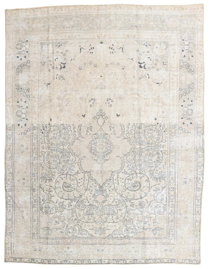  8' 2 x 11'  Hand Knotted Ultra Vintage Persian W...