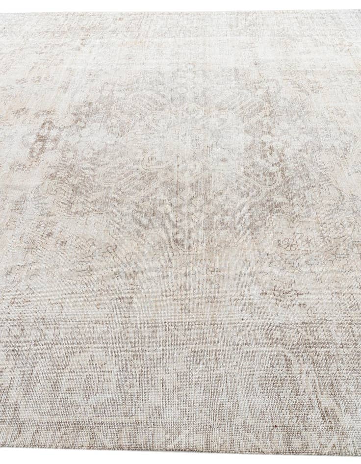 Detail image of  9' 5 x 12'  Hand Knotted Ultra Vintage Persian Wool Rug