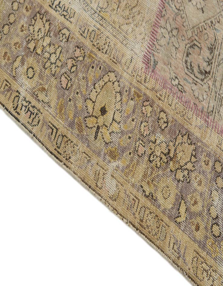 Detail image of  6' 9 x 9' 5  Hand Knotted Ultra Vintage Persian Wool Rug