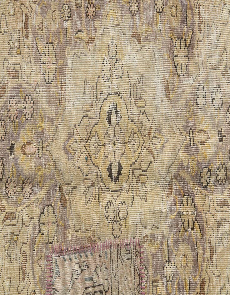 Detail image of  6' 9 x 9' 5  Hand Knotted Ultra Vintage Persian Wool Rug