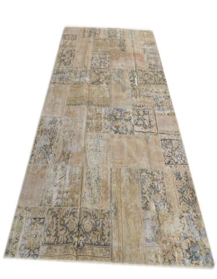 Detail image of  6' 9 x 10' 4  Hand Knotted Ultra Vintage Persian Wool Rug