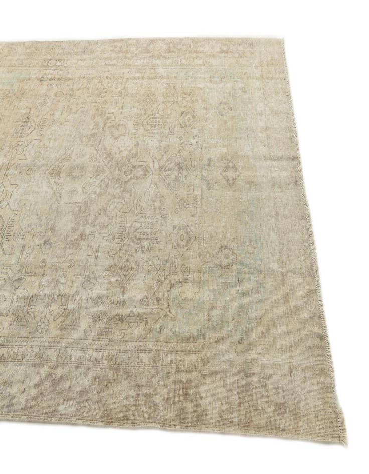 Detail image of  6' 3 x 8' 10  Hand Knotted Ultra Vintage Persian Wool Rug