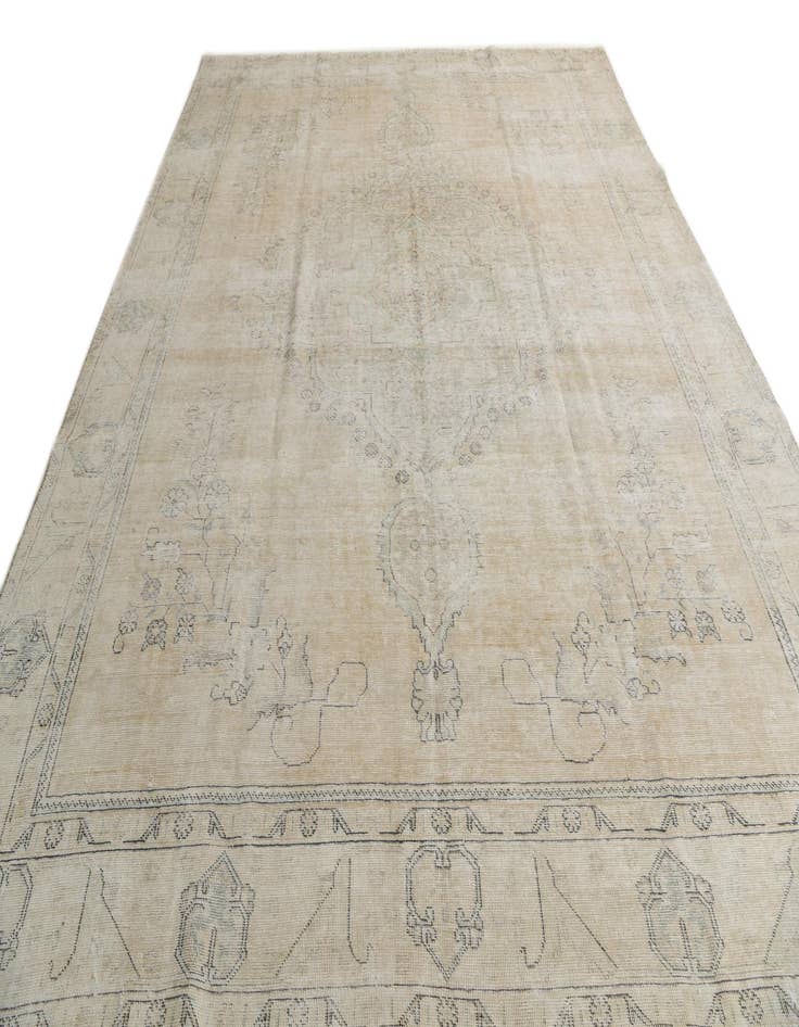 Detail image of  9' 2 x 12'  Hand Knotted Ultra Vintage Persian Wool Rug