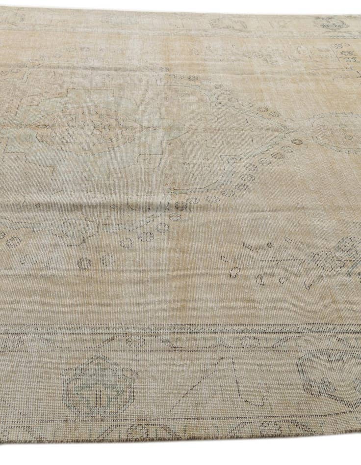 Detail image of  9' 2 x 12'  Hand Knotted Ultra Vintage Persian Wool Rug