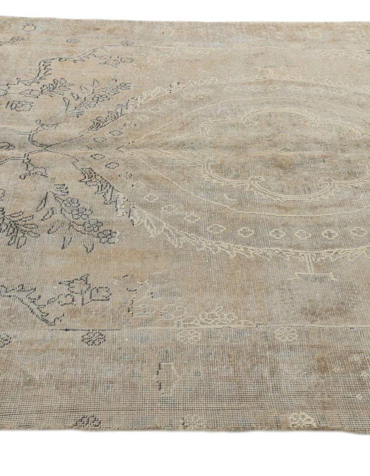 Detail image of  6' 3 x 9' 5  Hand Knotted Ultra Vintage Persian Wool Rug