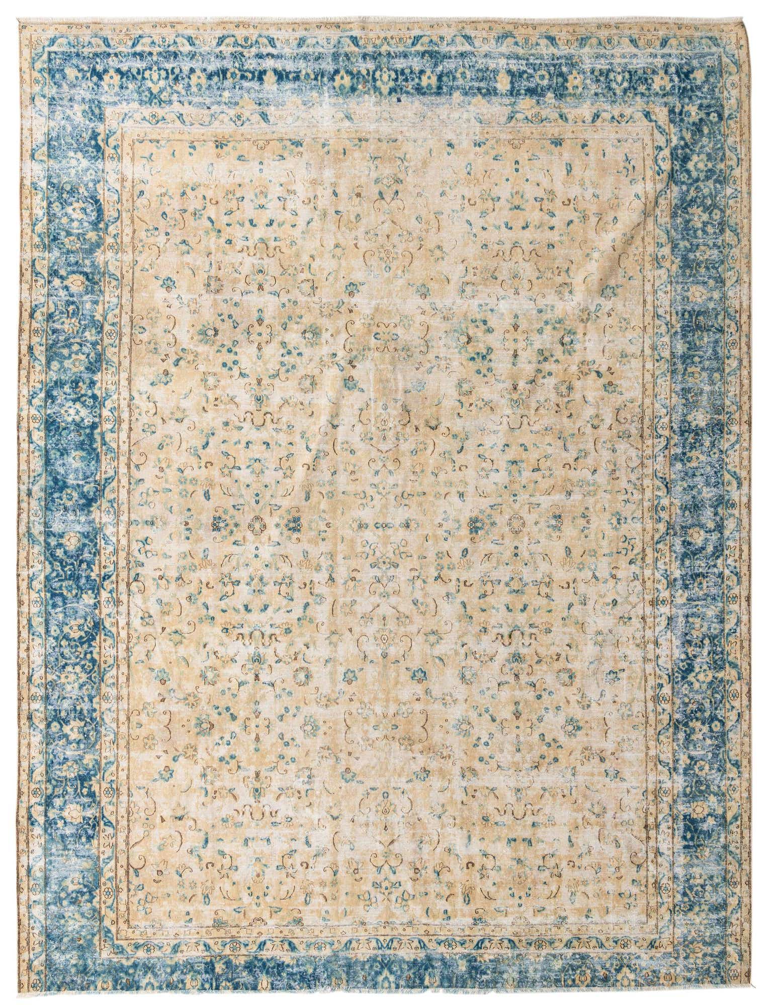 Primary image  9' 9 x 12' 7  Hand Knotted Ultra Vintage Persian Wool Rug