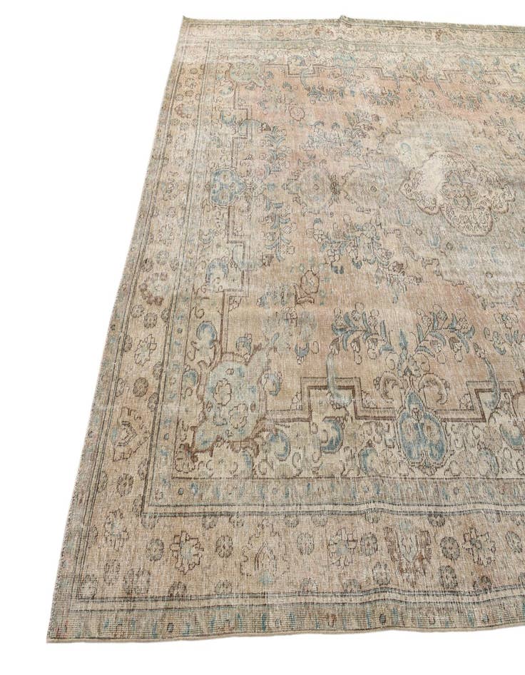 Detail image of  9' 5 x 12' 5  Hand Knotted Ultra Vintage Persian Wool Rug