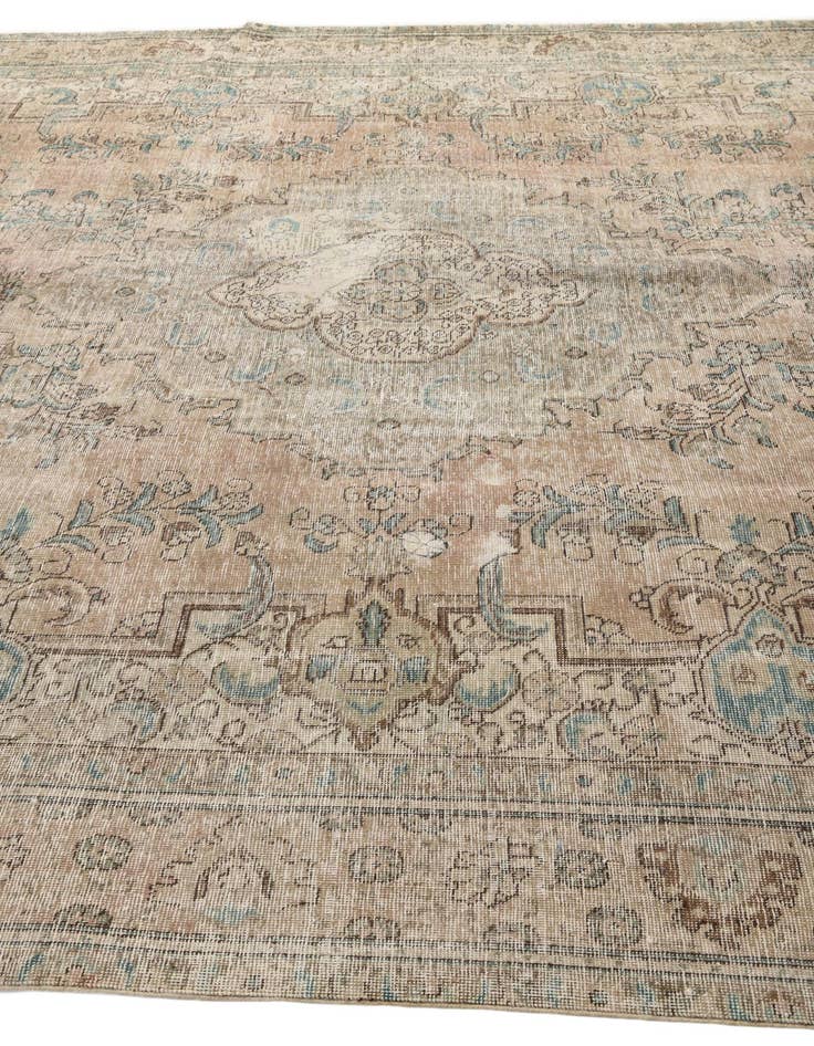 Detail image of  9' 5 x 12' 5  Hand Knotted Ultra Vintage Persian Wool Rug