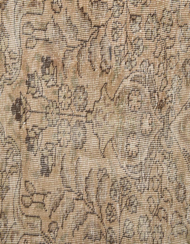 Detail image of  7' 10 x 11'  Hand Knotted Ultra Vintage Persian Wool Rug