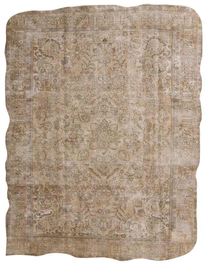  7' 10 x 11'  Hand Knotted Ultra Vintage Persian W...