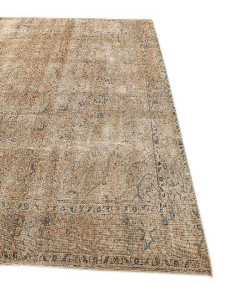 Detail image of  9' 7 x 12' 11  Hand Knotted Ultra Vintage Persian Wool Rug