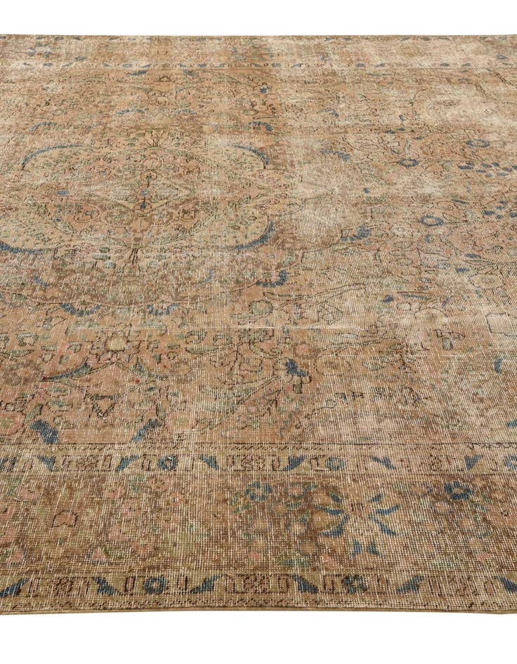 Detail image of  9' 7 x 12' 11  Hand Knotted Ultra Vintage Persian Wool Rug