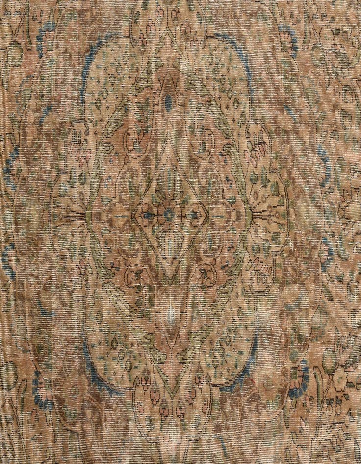 Detail image of  9' 7 x 12' 11  Hand Knotted Ultra Vintage Persian Wool Rug