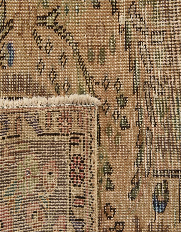 Detail image of  9' 7 x 12' 11  Hand Knotted Ultra Vintage Persian Wool Rug