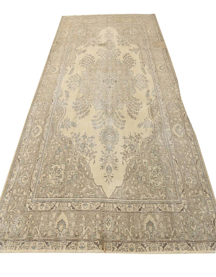 Detail image of  8' x 11'  Hand Knotted Ultra Vintage Persian Wool Rug