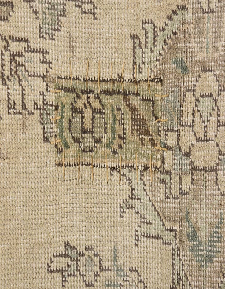 Detail image of  8' x 11'  Hand Knotted Ultra Vintage Persian Wool Rug