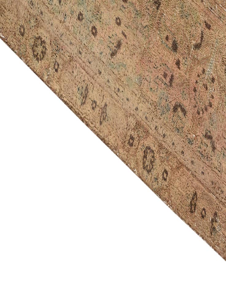 Detail image of  6' 6 x 10'  Hand Knotted Ultra Vintage Persian Wool Rug