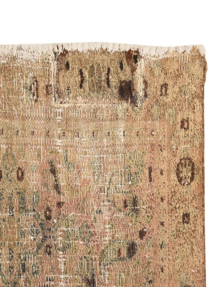 Detail image of  6' 6 x 10'  Hand Knotted Ultra Vintage Persian Wool Rug