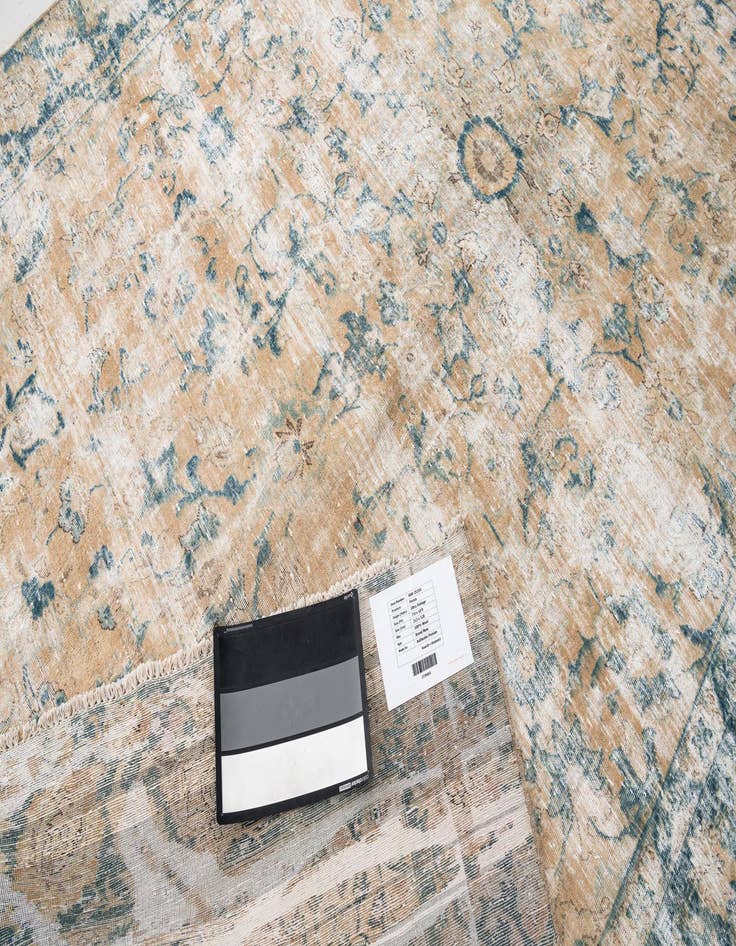 Detail image of  7' x 10' 9  Hand Knotted Ultra Vintage Persian Wool Rug