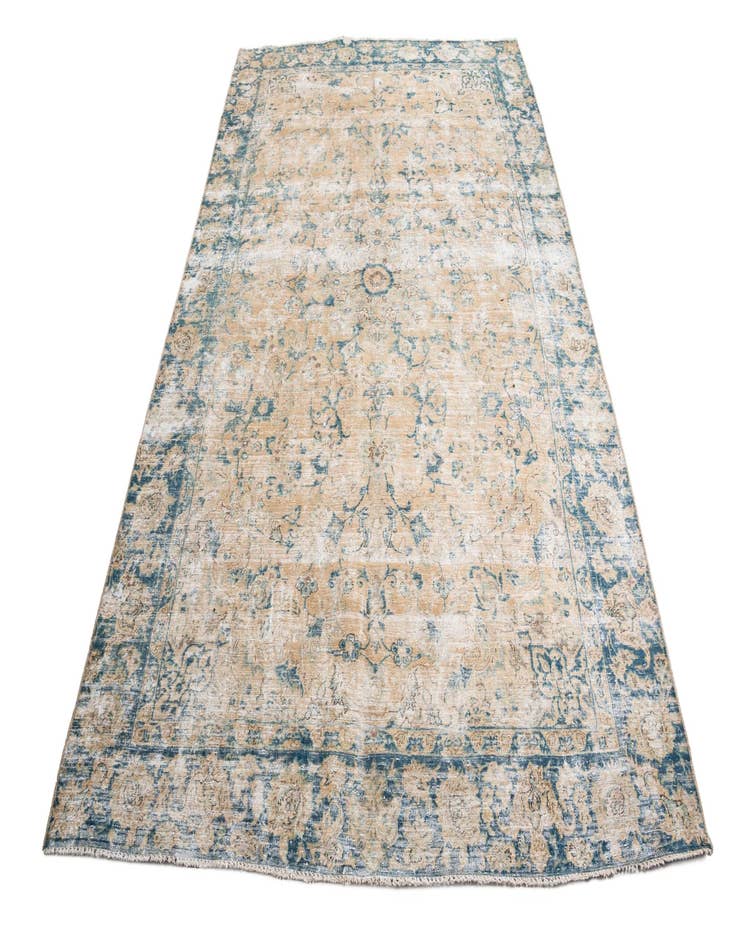 Detail image of  7' x 10' 9  Hand Knotted Ultra Vintage Persian Wool Rug