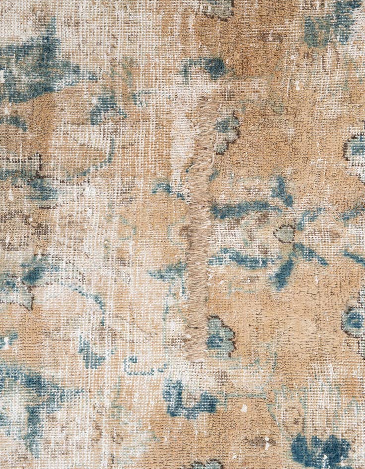 Detail image of  7' x 10' 9  Hand Knotted Ultra Vintage Persian Wool Rug