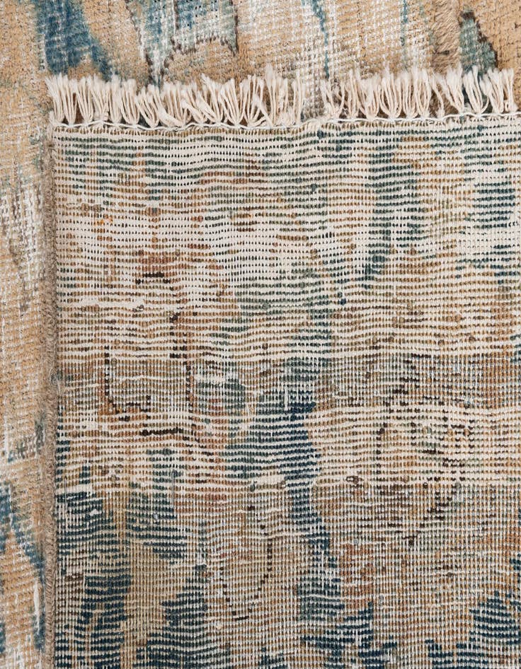 Detail image of  7' x 10' 9  Hand Knotted Ultra Vintage Persian Wool Rug
