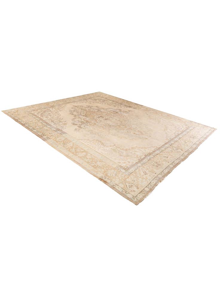 Detail image of  10' x 13' 3  Hand Knotted Ultra Vintage Wool Rug