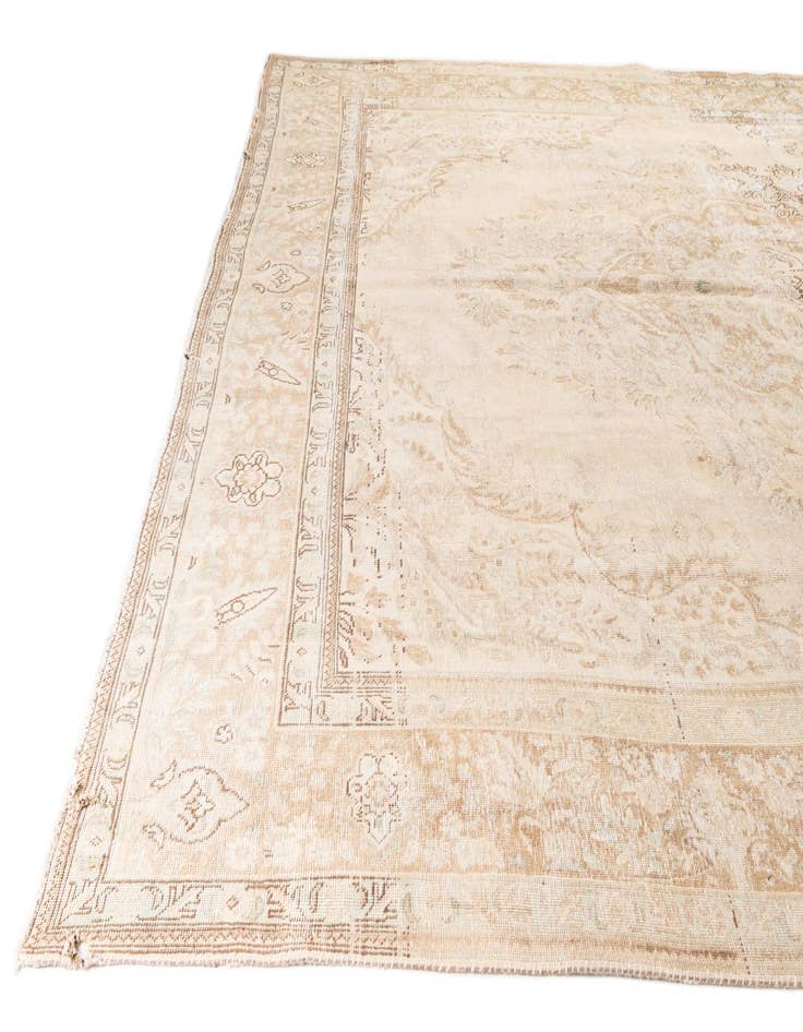 Detail image of  10' x 13' 3  Hand Knotted Ultra Vintage Wool Rug