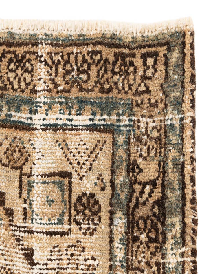 Detail image of  3' 1 x 5' 8  Hand Knotted Ultra Vintage Persian Wool Rug