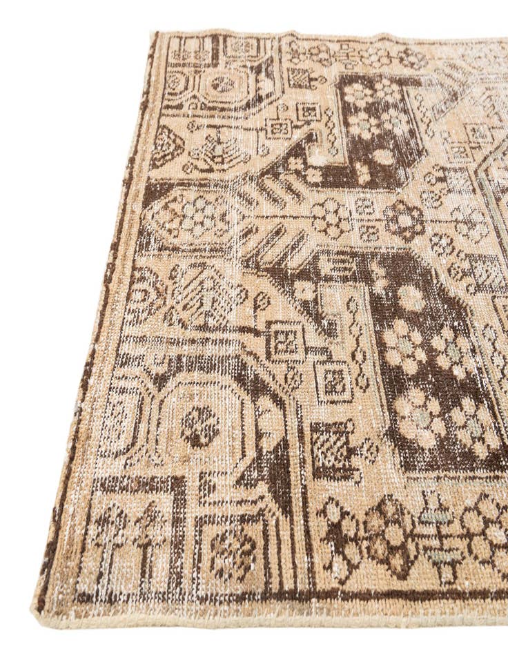 Detail image of  3' 7 x 6' 5  Hand Knotted Ultra Vintage Persian Wool Rug