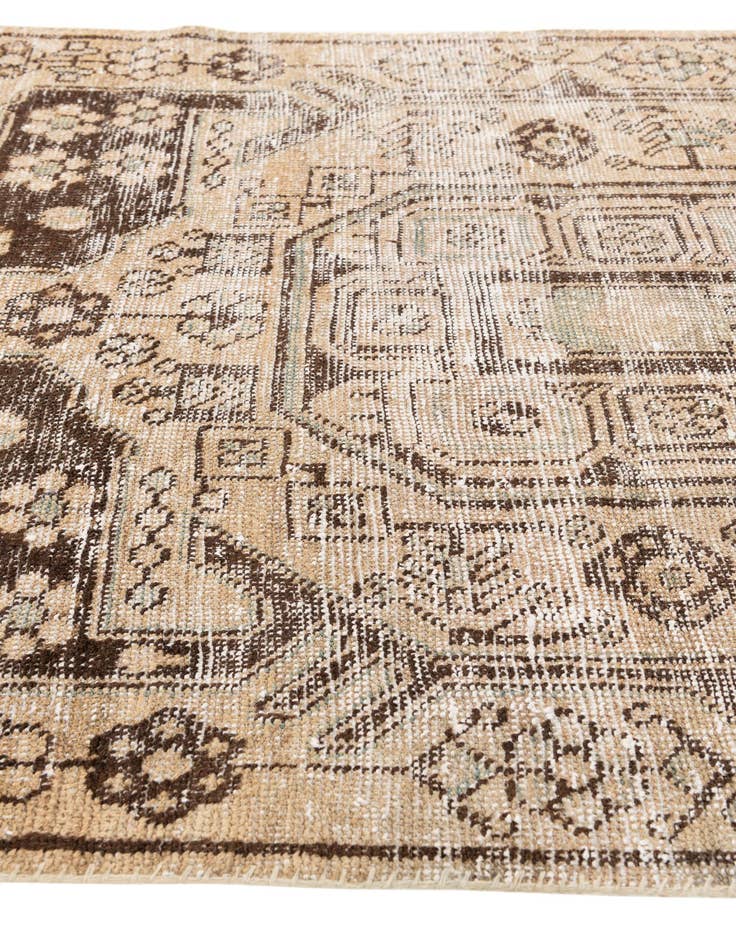 Detail image of  3' 7 x 6' 5  Hand Knotted Ultra Vintage Persian Wool Rug