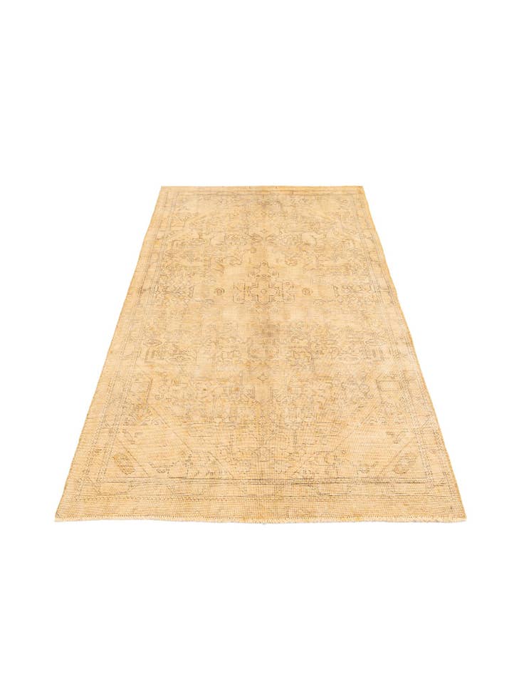 Detail image of  4' 10 x 8' 5  Hand Knotted Ultra Vintage Persian Wool Rug