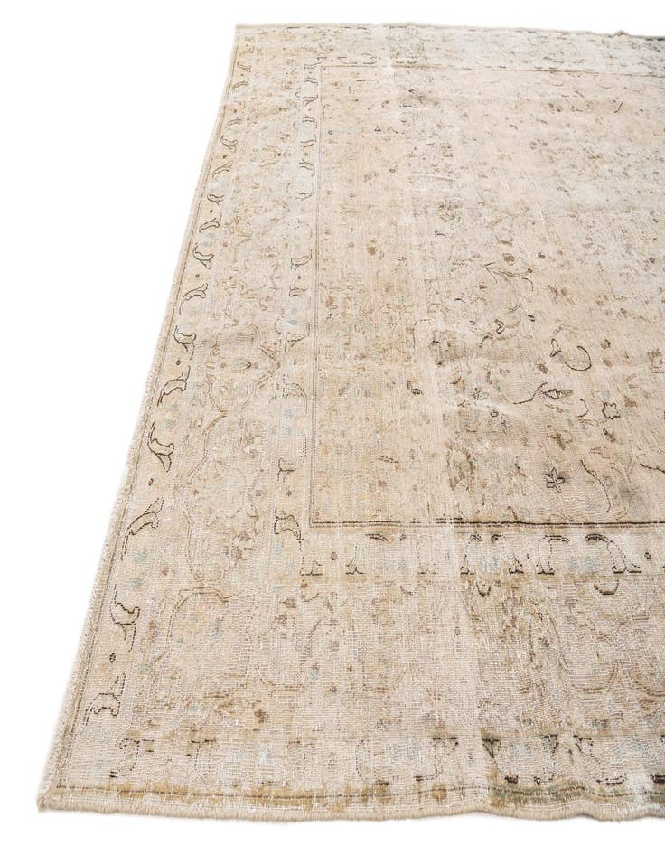 Detail image of  8' x 10' 7  Hand Knotted Ultra Vintage Persian Wool Rug
