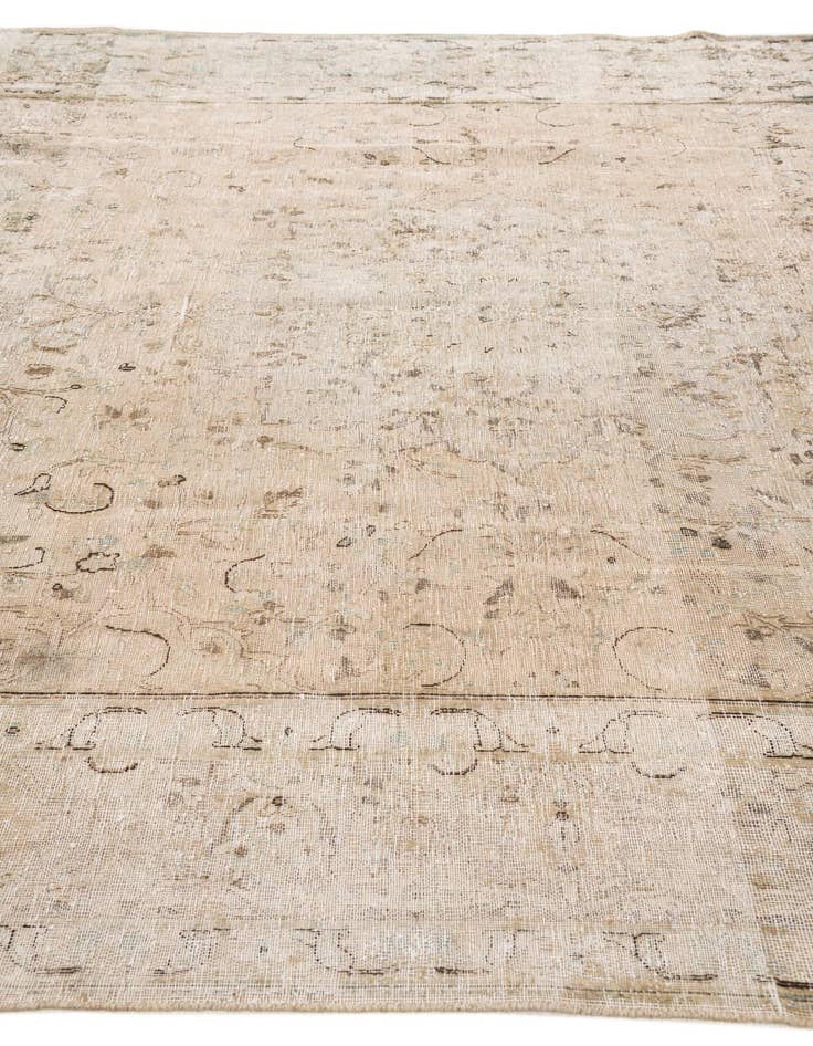 Detail image of  8' x 10' 7  Hand Knotted Ultra Vintage Persian Wool Rug