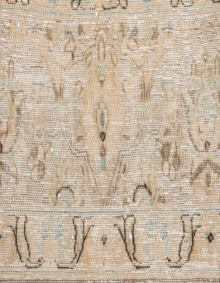 Detail image of  8' x 10' 7  Hand Knotted Ultra Vintage Persian Wool Rug