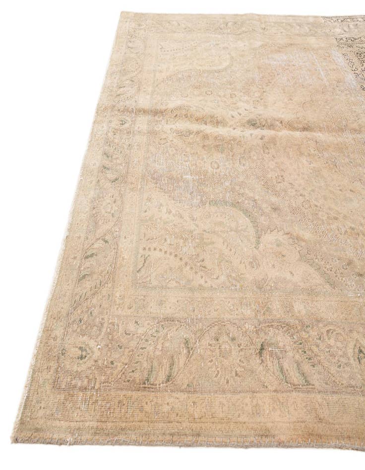 Detail image of  6' 7 x 9' 8  Hand Knotted Ultra Vintage Persian Wool Rug