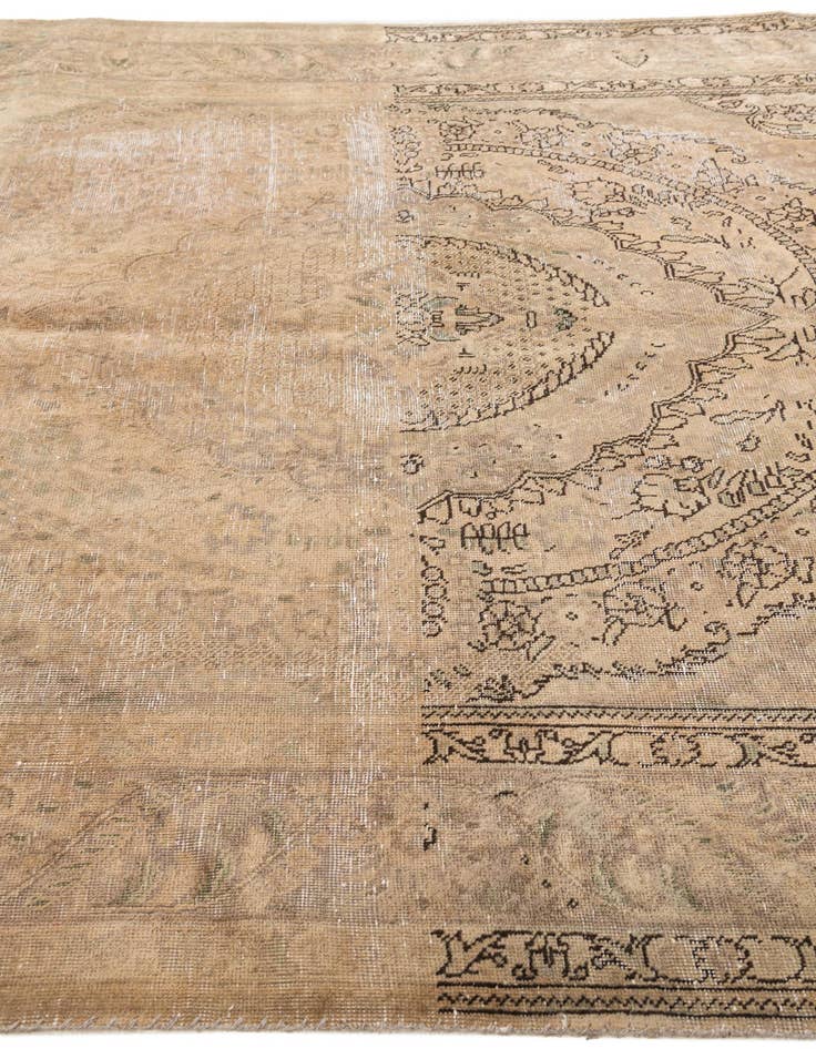 Detail image of  6' 7 x 9' 8  Hand Knotted Ultra Vintage Persian Wool Rug