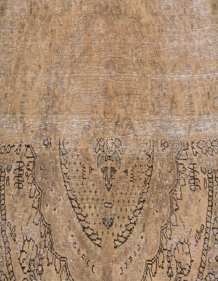 Detail image of  6' 7 x 9' 8  Hand Knotted Ultra Vintage Persian Wool Rug