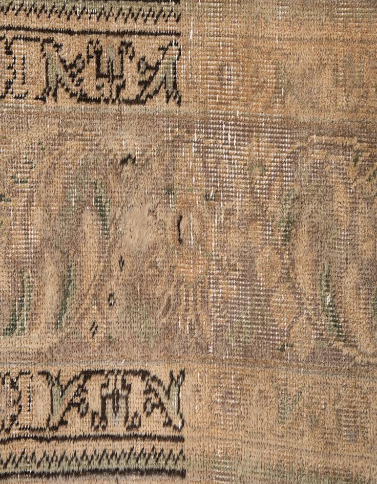 Detail image of  6' 7 x 9' 8  Hand Knotted Ultra Vintage Persian Wool Rug