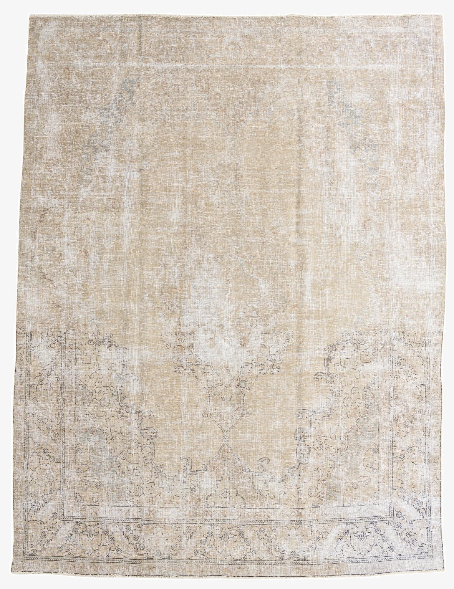  9' 6 x 12' 4  Hand Knotted Ultra Vintage Persian Wool Rug