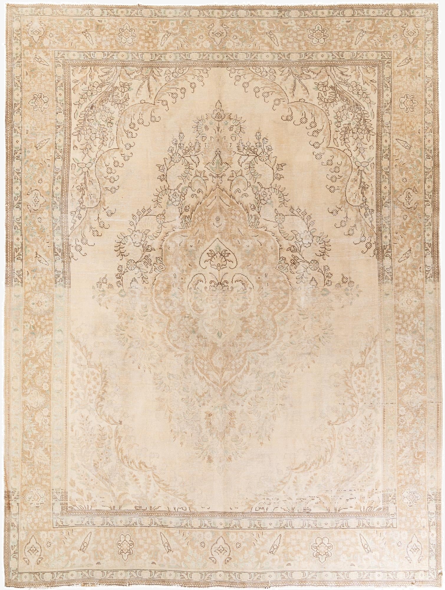  10' x 13' 3  Hand Knotted Ultra Vintage Wool Rug