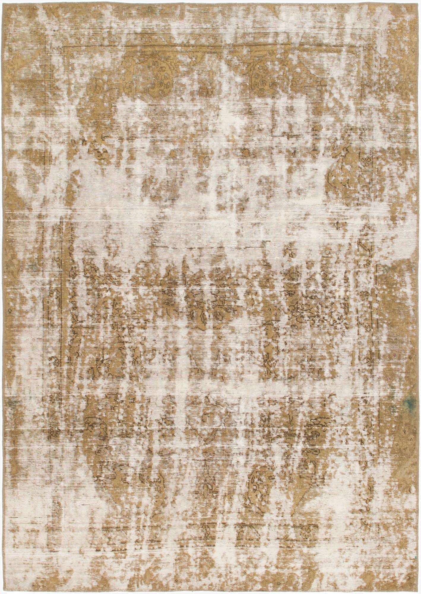  5' 10 x 8' 5  Hand Knotted Ultra Vintage Persian Wool Rug