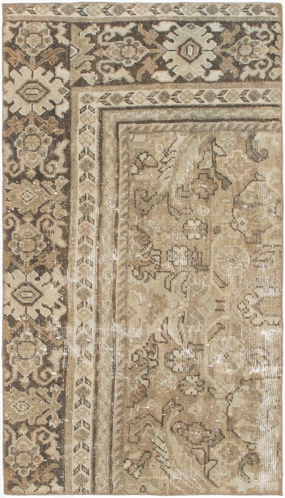 2' 7 x 4' 8  Hand Knotted Ultra Vintage Persian Wool Rug
