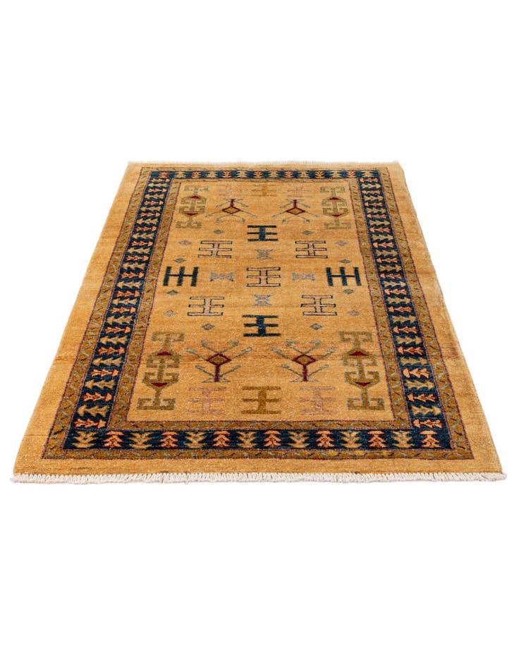 Detail image of  3' 4 x 5' 1  Hand Knotted Ziegler Wool Rug