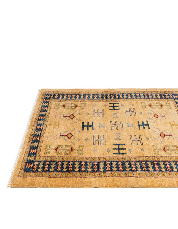 Detail image of  3' 4 x 5' 1  Hand Knotted Ziegler Wool Rug