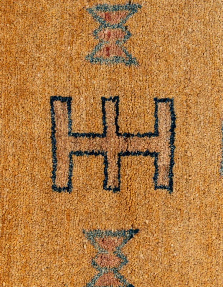 Detail image of  3' 4 x 5' 1  Hand Knotted Ziegler Wool Rug