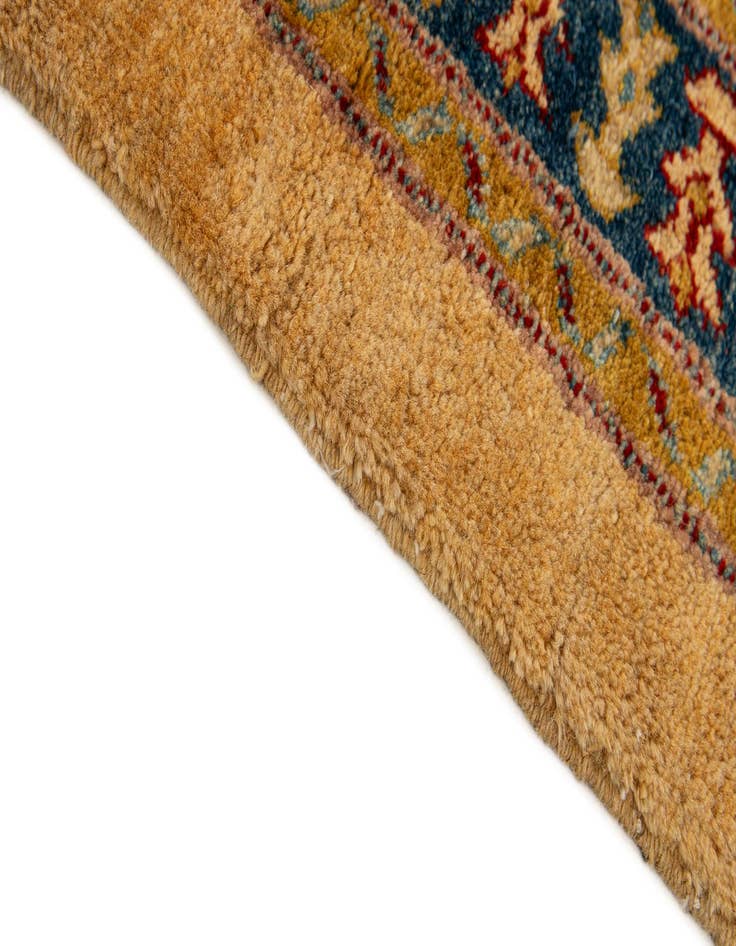 Detail image of  3' 4 x 4' 8  Hand Knotted Ziegler Wool Rug